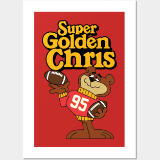 Super Golden Chris Jones Chiefs Posters and Art